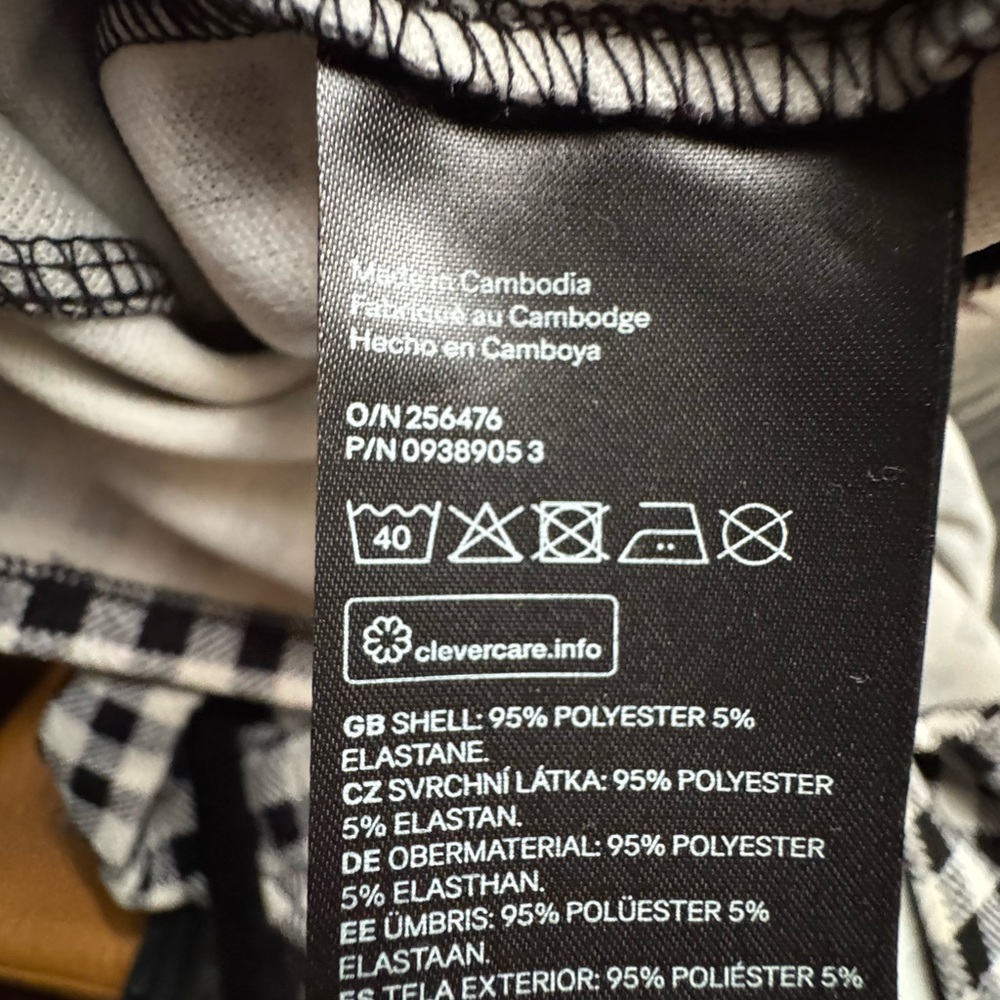 H&M Divided Monochrome Striped Dress-Size Large - Picture 6 of 6